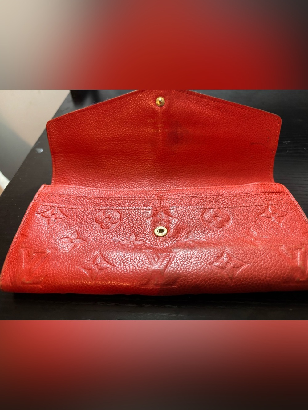 Authentic Louis Vuitton Monogram Empreinte Curieuse Long Wallet - Orient - Picture 6 of 10